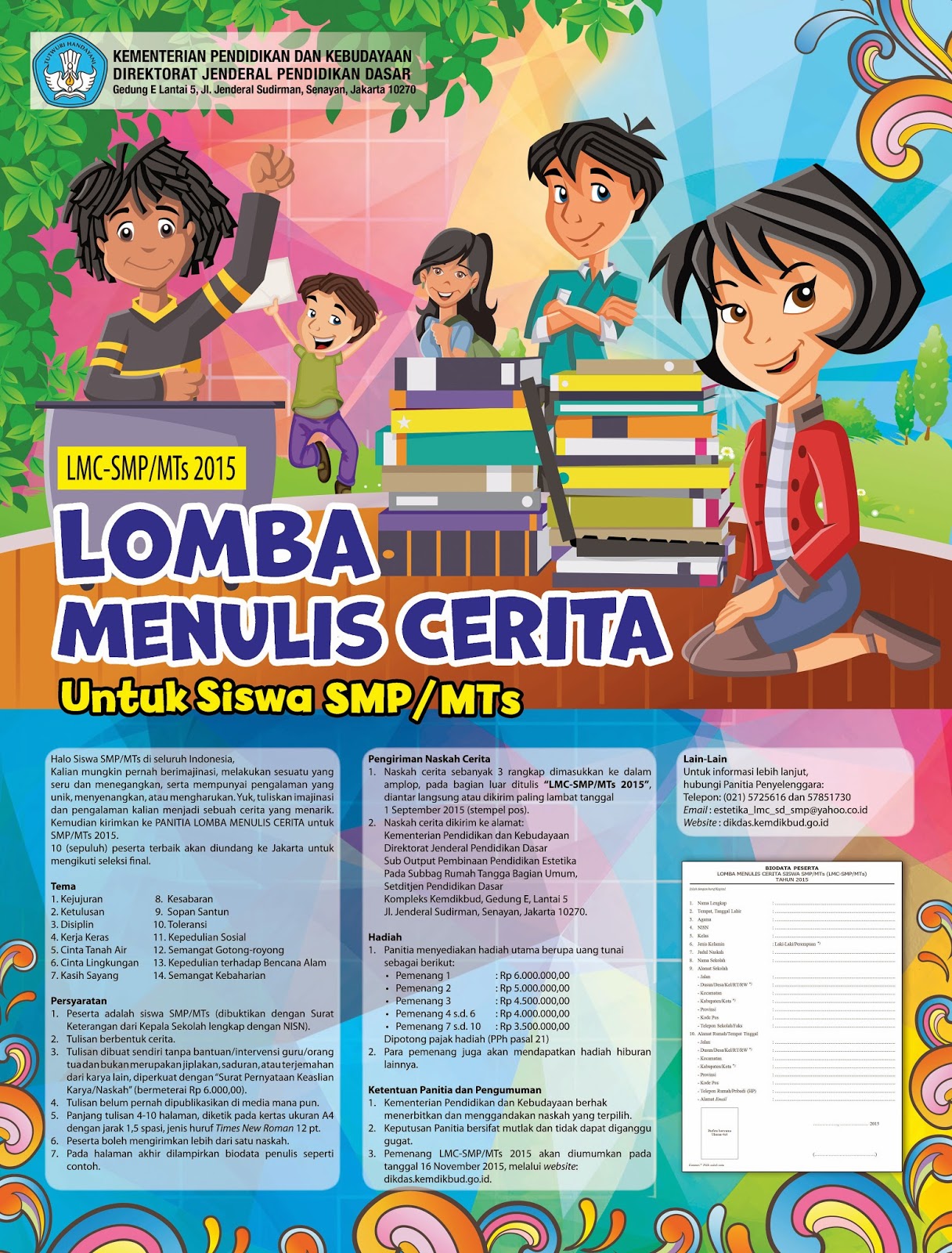 LMC KEMDIKBUD 2015 SMP/MTS Se-INDONESIA | Seputar Dunia Pendidikan